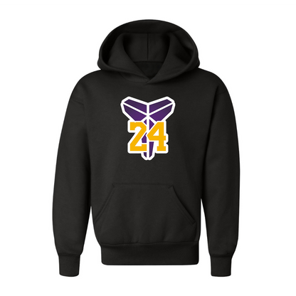 Youth Kids Kobe Bryant Mamba 24 Pullover Hoodie