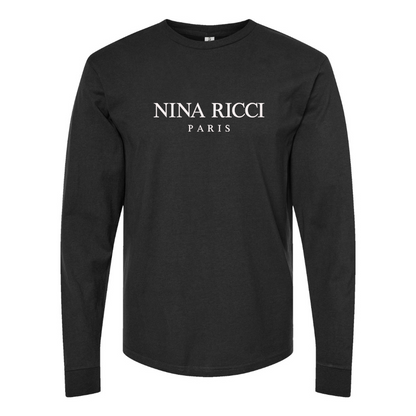 Men's Nina Ricci Paris Logo Long Sleeve T-Shirt