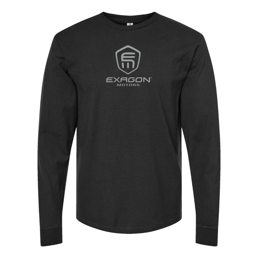 Youth Exagon Motors Logo Cotton Long Sleeve T-Shirt