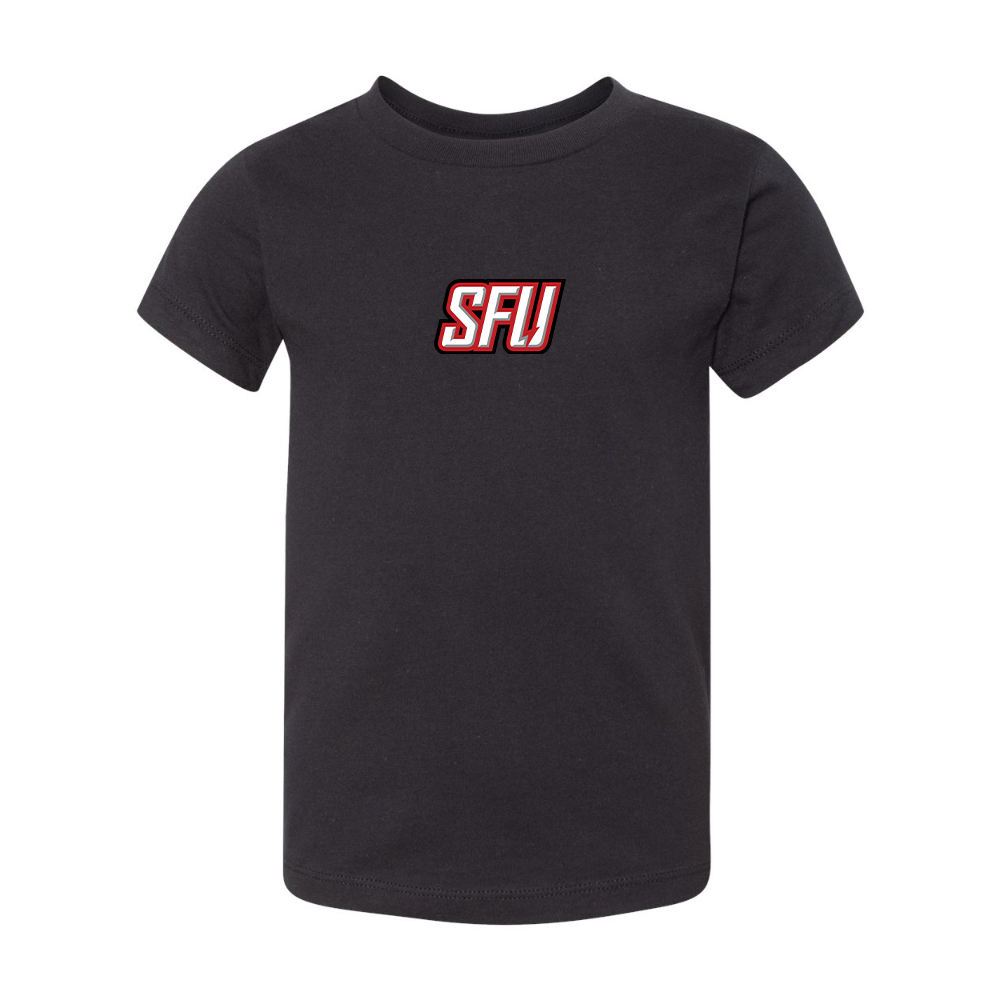 Saint Francis Red Flash Logo BELLA  CANVAS Toddler Jersey Tee