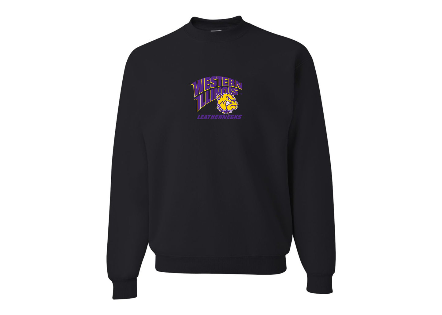 Men's Western Illinois Leathernecks JERZEES NuBlend Crewneck Sweatshirt