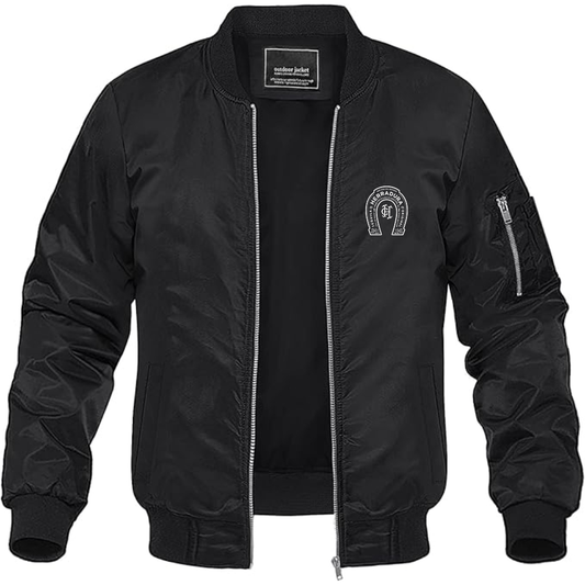 Men's Herradura Logo Lightweight Bomber Jacket Windbreaker Softshell Varsity Jacket Coat