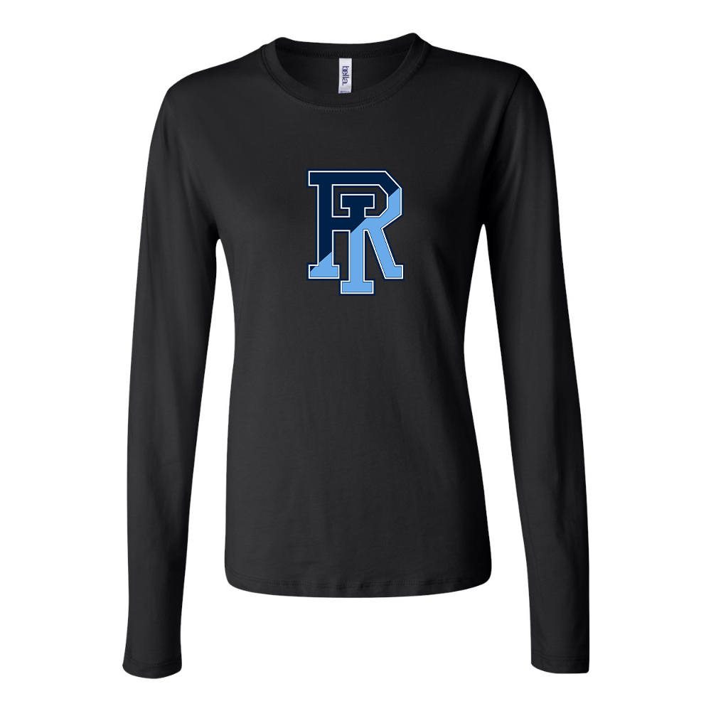 BELLA CANVAS Women’s Rhode Island Rams Logo Jersey Long Sleeve Tee