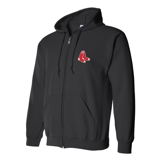 Men's Boston Red Sox Logo Zipper Hoodie