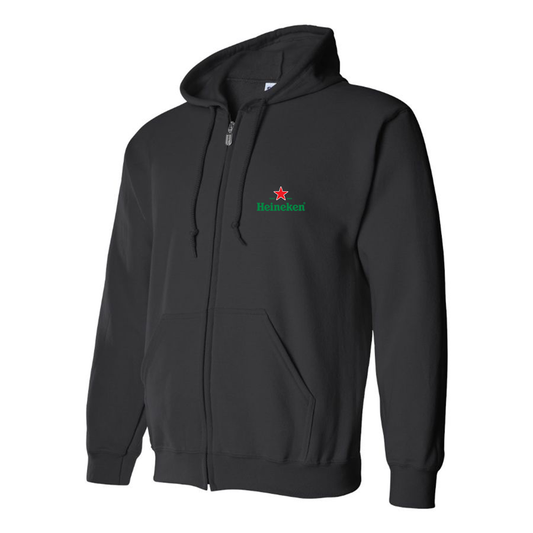 Men's Heineken Logo Zipper Hoodie
