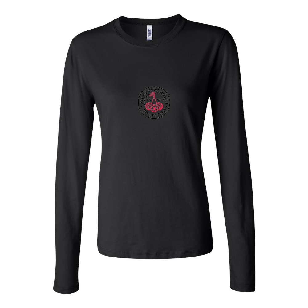 BELLA CANVAS Women’s AFC Bournemouth Soccer Logo Jersey Long Sleeve Tee