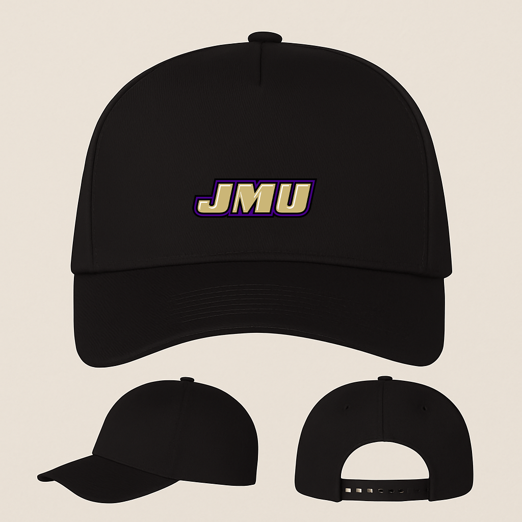 James Madison Dukes Logo Five Panel Twill Snapback Cap