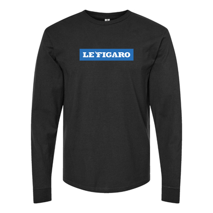 Men's Le Figaro Logo Long Sleeve T-Shirt