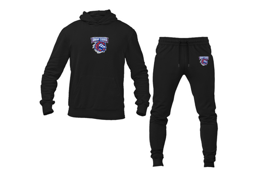 Men's Bridgeport Sound Tigers Logo Hoodie Joggers Set