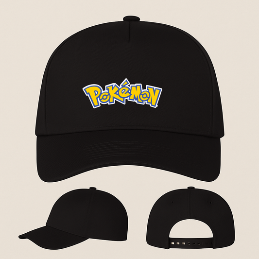 Pokemon Cartoon Five Panel Twill Snapback Cap