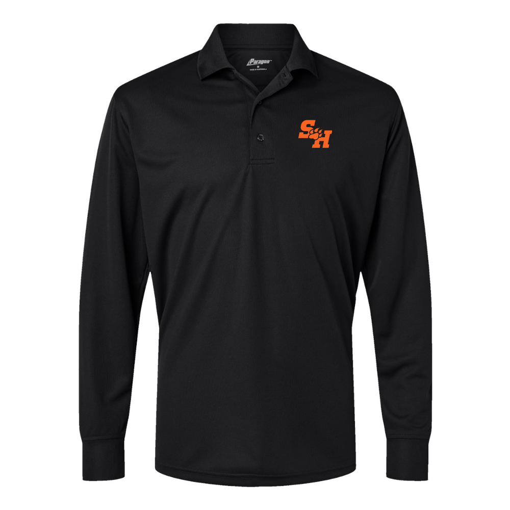Men's Sam Houston State Bearkats Logo Paragon Prescott Long Sleeve Polo