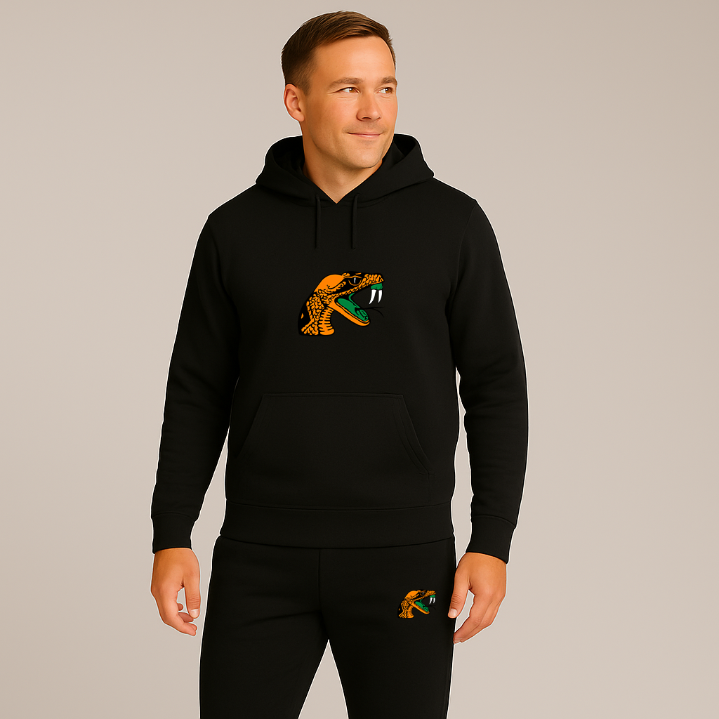 Men's Florida AM Rattlers Logo Hoodie Joggers Set