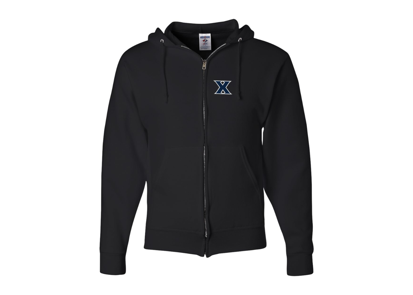 Men's Xavier Musketeers JERZEES NuBlend Full-Zip Hooded Sweatshirt