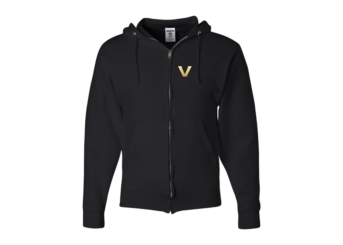 Men's Vanderbilt Commodores JERZEES NuBlend Full-Zip Hooded Sweatshirt