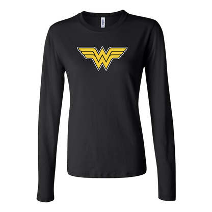 Women's Wonder Woman Superhero Long Sleeve T-Shirt