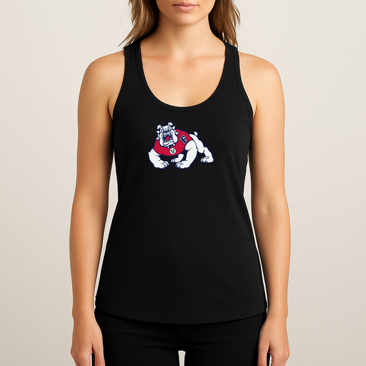 Women's Fresno State Bulldogs Logo Next Level Ideal Racerback Tank