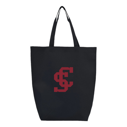 Santa Clara Broncos Logo Q-Tees Non-Woven Gusset Bottom Tote