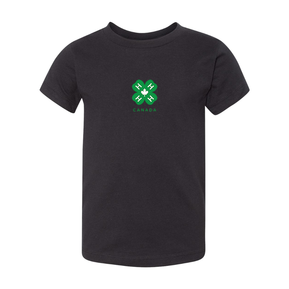 4H Canada Logo BELLA  CANVAS Toddler Jersey Tee