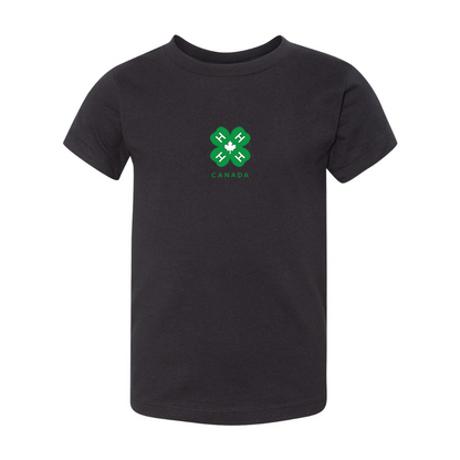 4H Canada Logo BELLA  CANVAS Toddler Jersey Tee