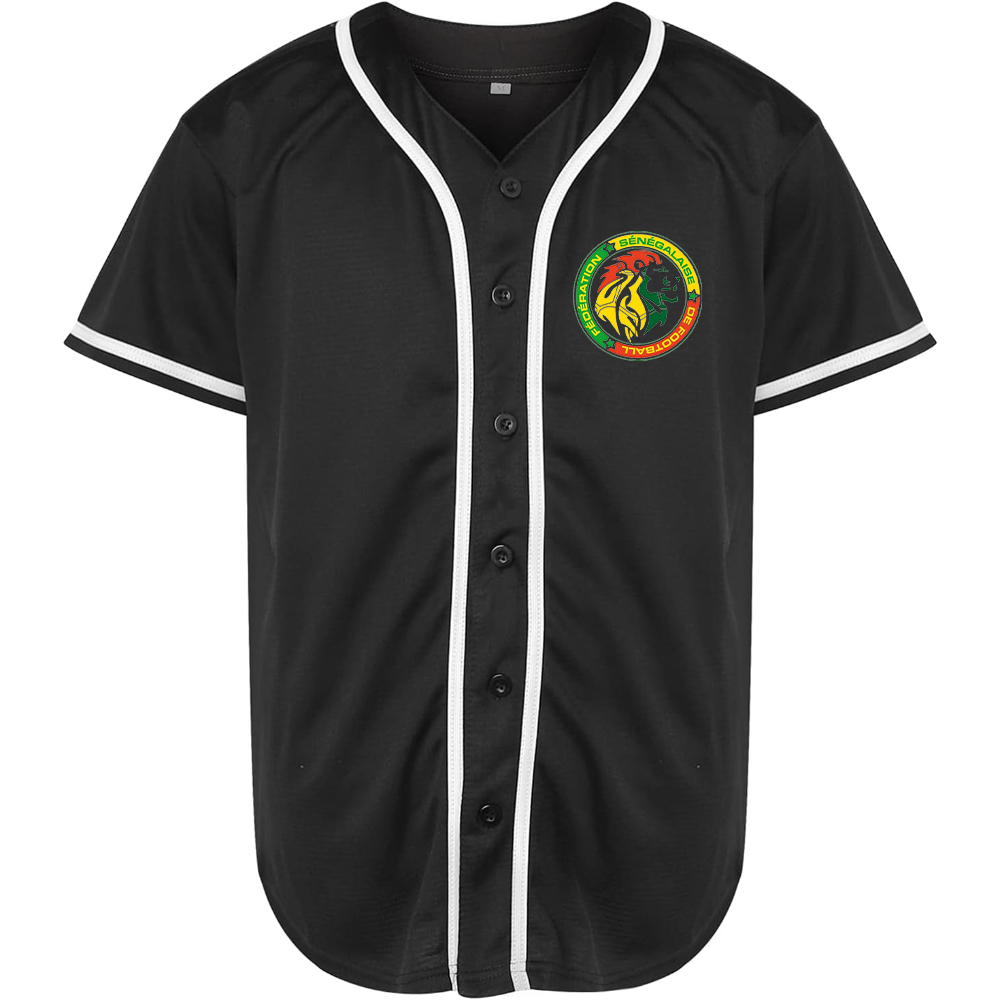 Men's Senegal National Soccer Team Baseball Jersey