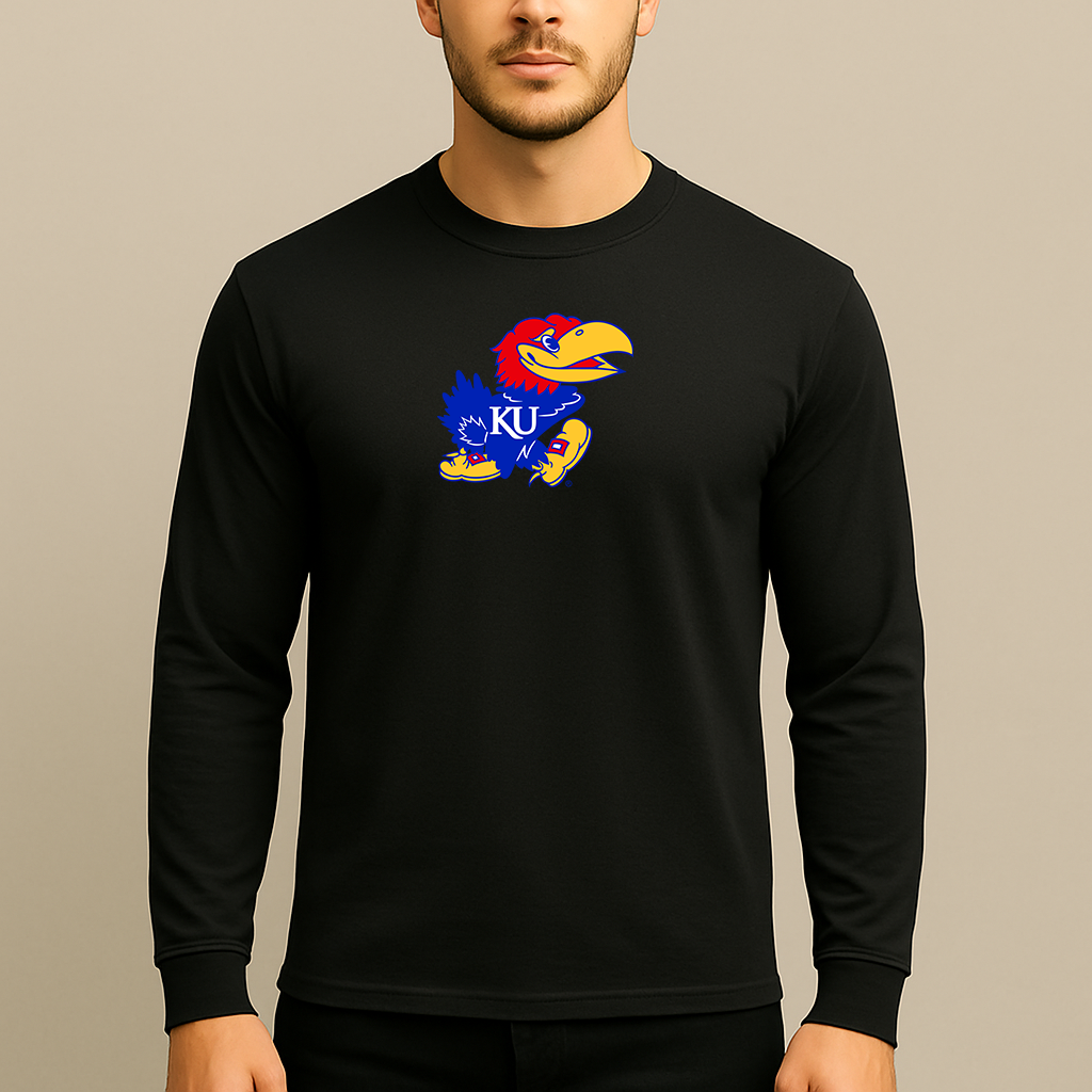 Men's Kansas Jayhawks Logo Long Sleeve T-Shirt