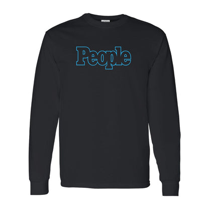 Men's People Magazine Logo Gildan Heavy Cotton Long Sleeve T-Shirt