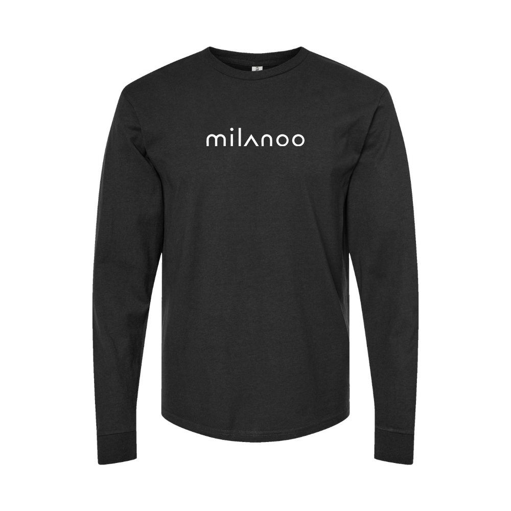 Youth Milanoo Logo Cotton Long Sleeve T-Shirt