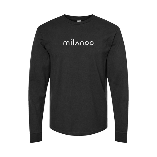 Youth Milanoo Logo Cotton Long Sleeve T-Shirt