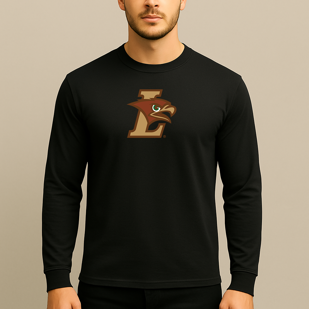 Men's Lehigh Mountain Hawks Logo Long Sleeve T-Shirt