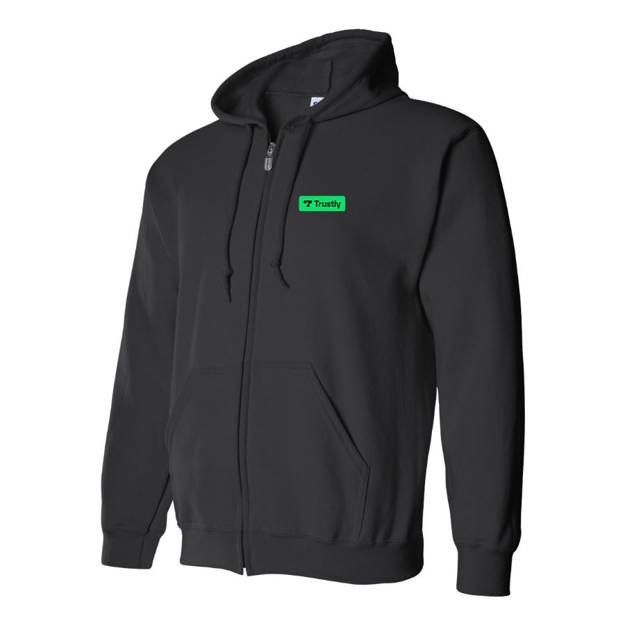 Men's Trustly Horizontal Logo Zipper Hoodie
