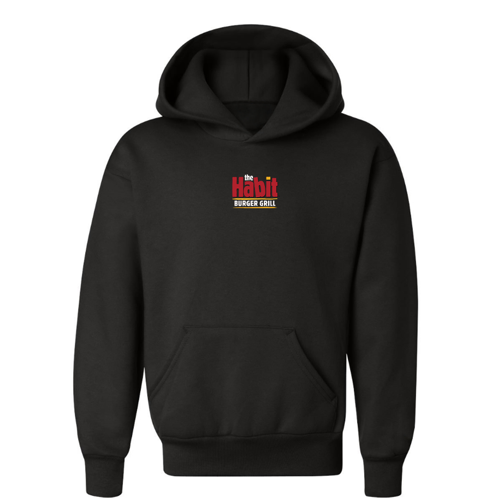 Youth The Habit Burger Grill Logo Pullover Hoodie
