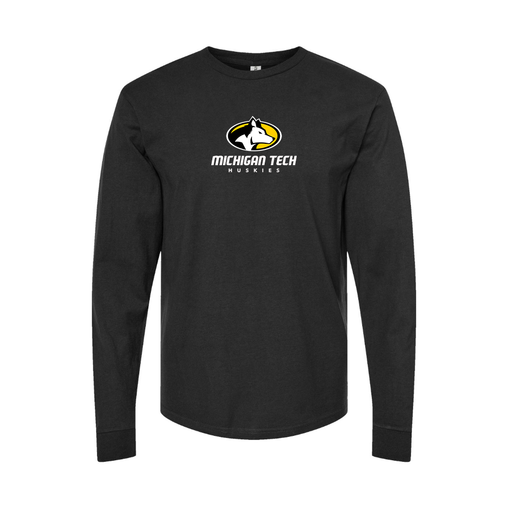 Men's Michigan Tech Huskies Logo Long Sleeve T-Shirt