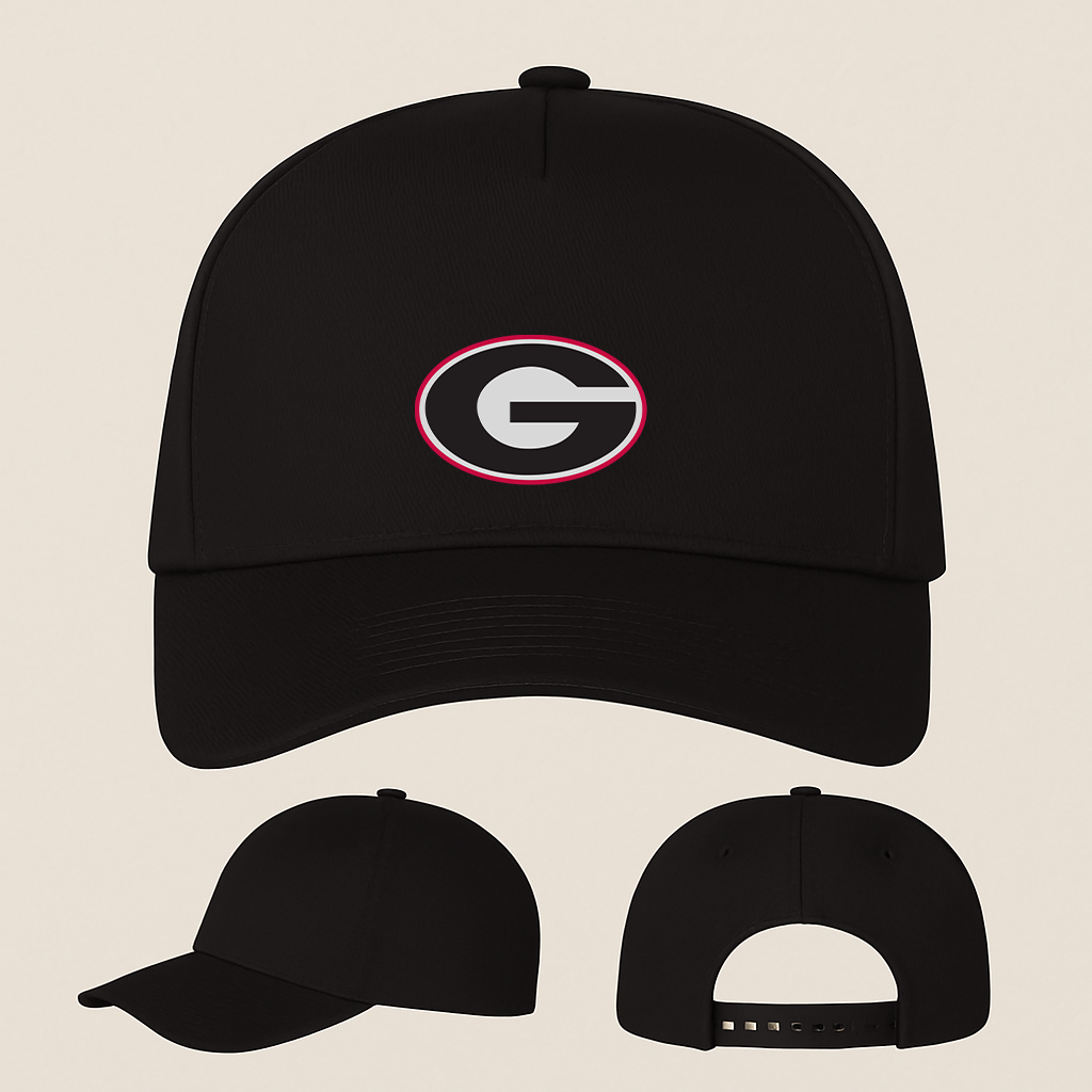 George Georgia Bulldogs Logo Five Panel Twill Snapback Cap
