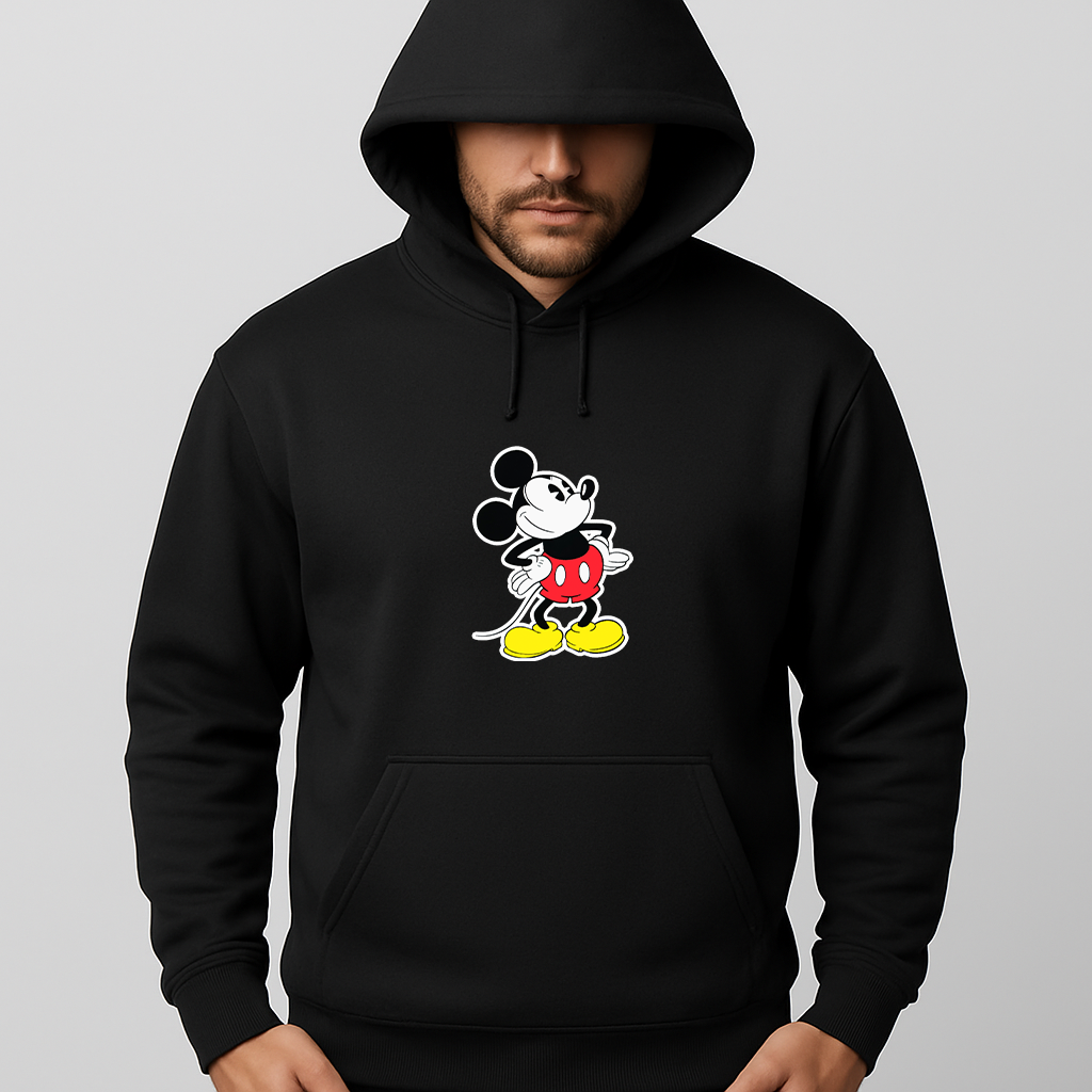 Men’s Mickey Mouse Cartoon Pullover Hoodie