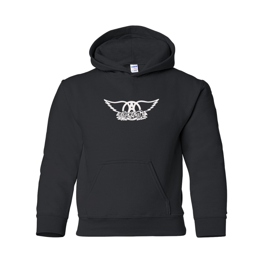 Youth Aerosmith Logo Gildan Heavy Blend  Hooded Sweatshirt