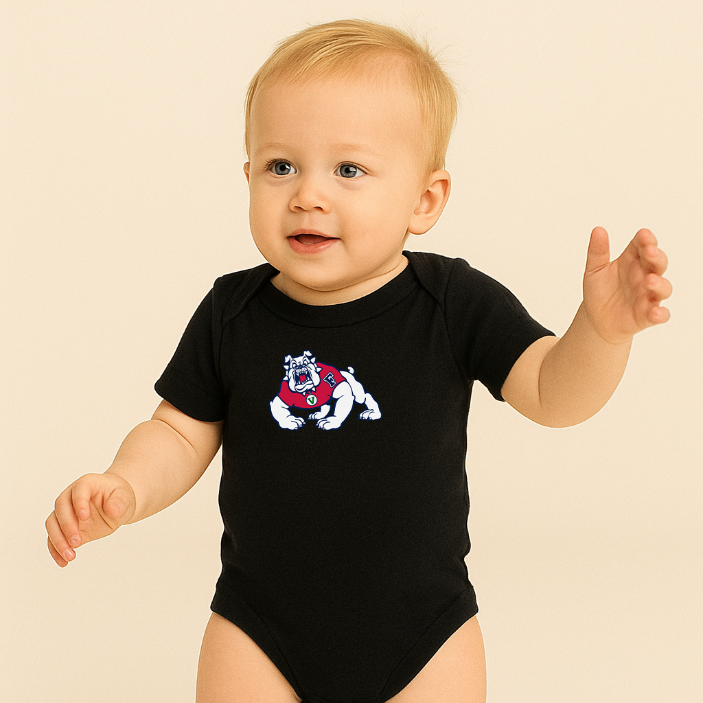 Fresno State Bulldogs Logo Baby Romper Onesie