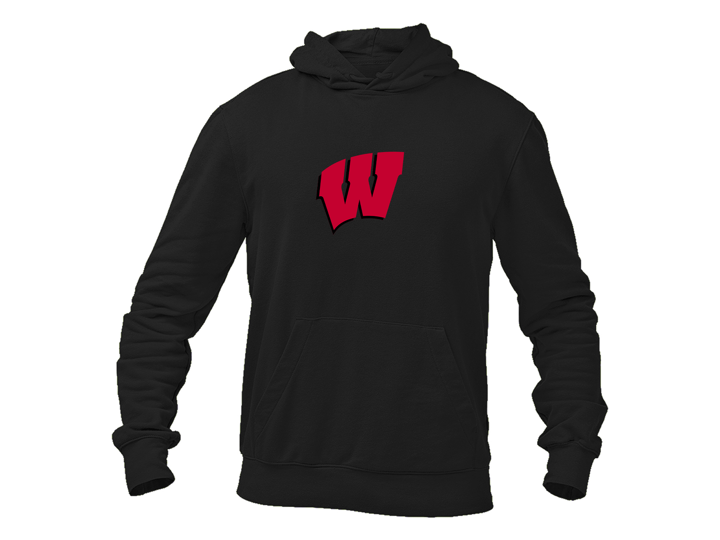 Men's Wisconsin Badgers Gildan  Heavy Blend Hooded Sweatshirt