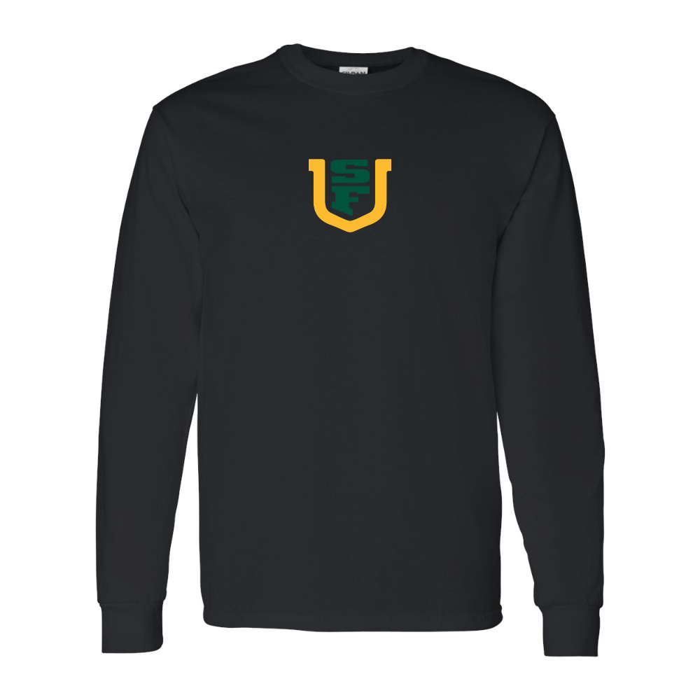 Men's San Francisco Dons Logo Gildan Heavy Cotton Long Sleeve T-Shirt
