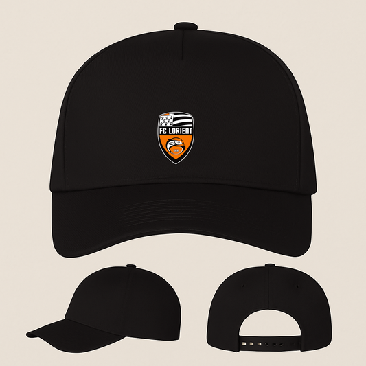 FC Lorient Soccer Logo Five Panel Twill Snapback Cap