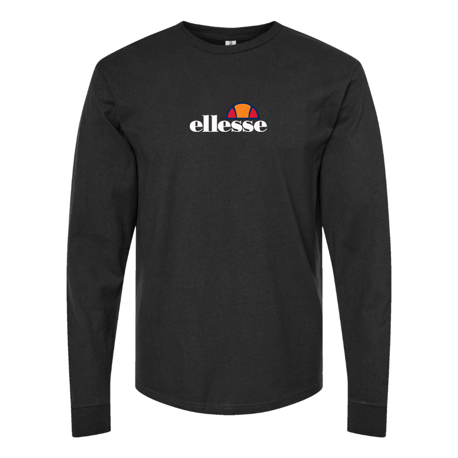 Youth Ellesse Logo Cotton Long Sleeve T-Shirt