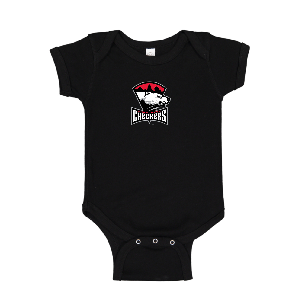 Charlotte Checkers Logo Baby Romper Onesie