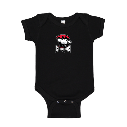 Charlotte Checkers Logo Baby Romper Onesie