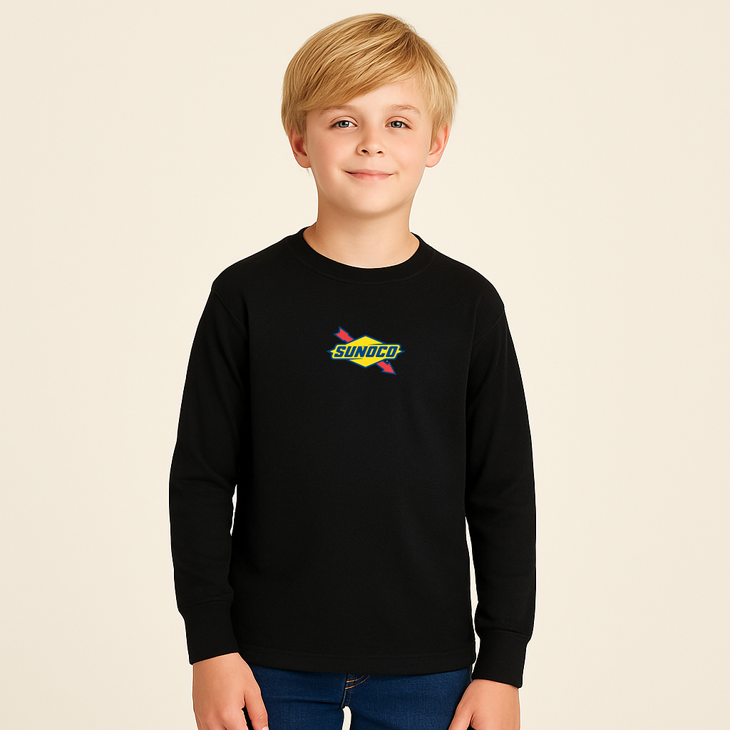 Youth Kids Sunoco Gas Station Long Sleeve T-Shirt