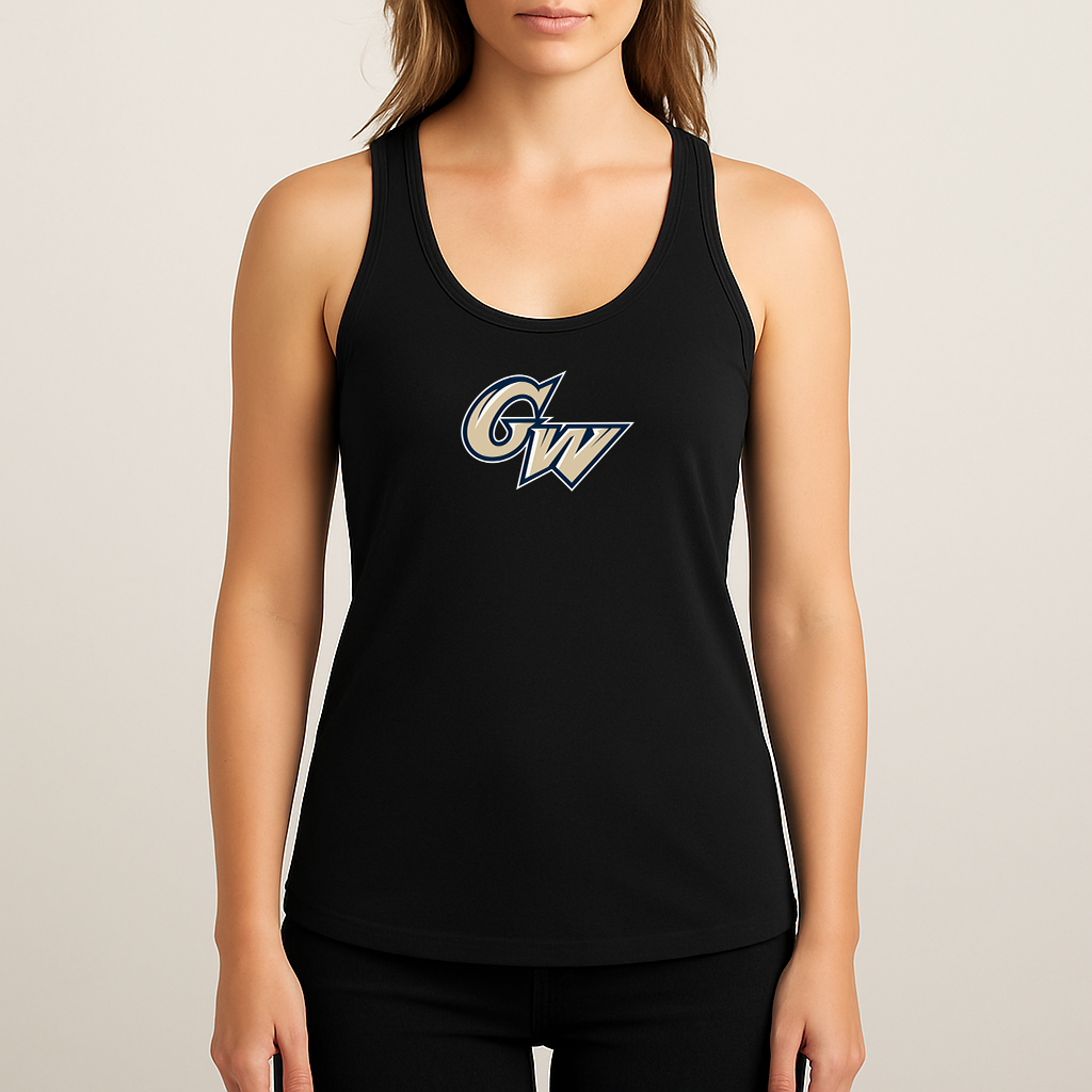 Women's George Washington Colonials Logo Next Level Ideal Racerback Tank