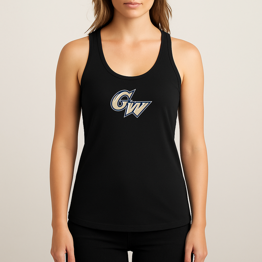Women's George Washington Colonials Logo Next Level Ideal Racerback Tank
