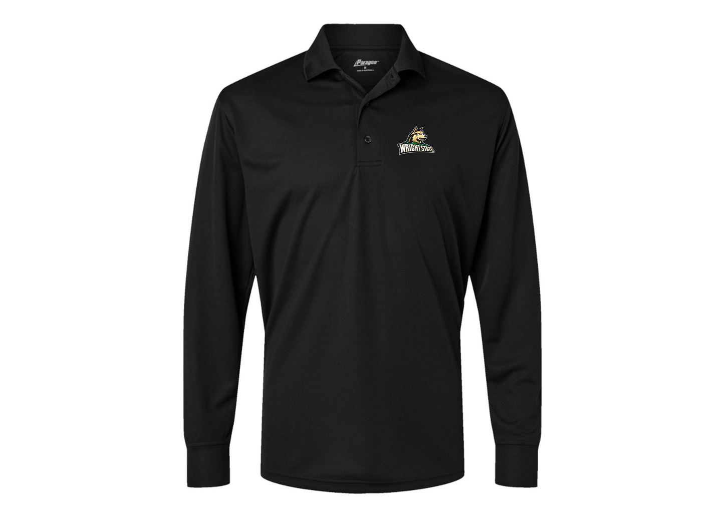 Men's Wright State Raiders Paragon Prescott Long Sleeve Polo