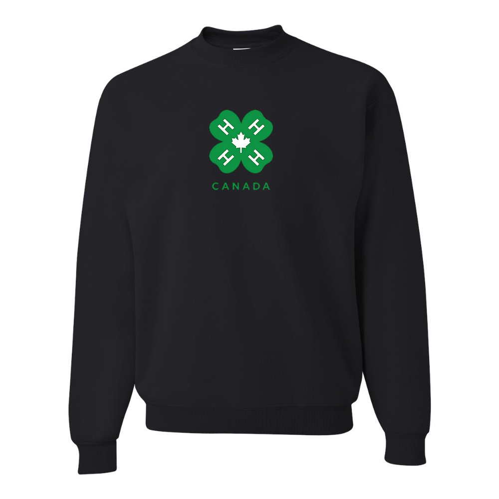 Men's 4H Canada Logo JERZEES NuBlend Crewneck Sweatshirt