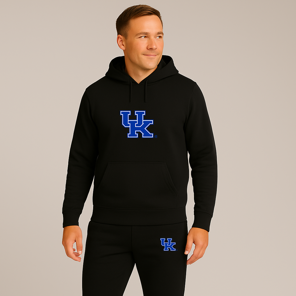 Men's Kentucky Wildcats Logo Hoodie Joggers Set