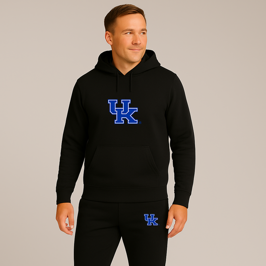 Men's Kentucky Wildcats Logo Hoodie Joggers Set