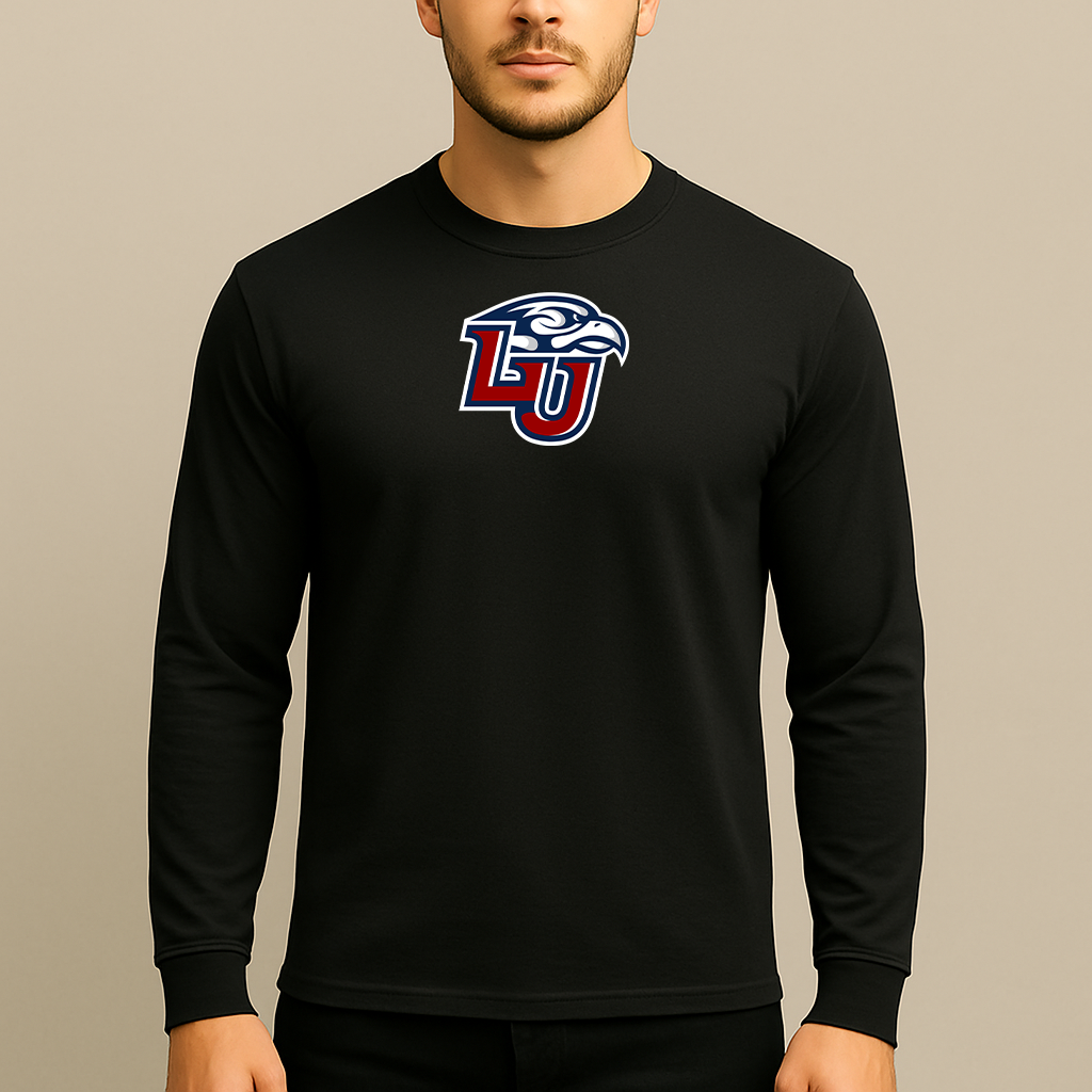 Men's Liberty Flames Logo Long Sleeve T-Shirt